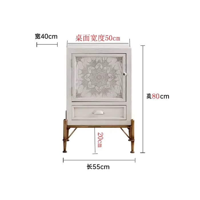 Armoire Vintage anti-poussière, vitrine de conception polyvalente, armoire de luxe, chambre à couche