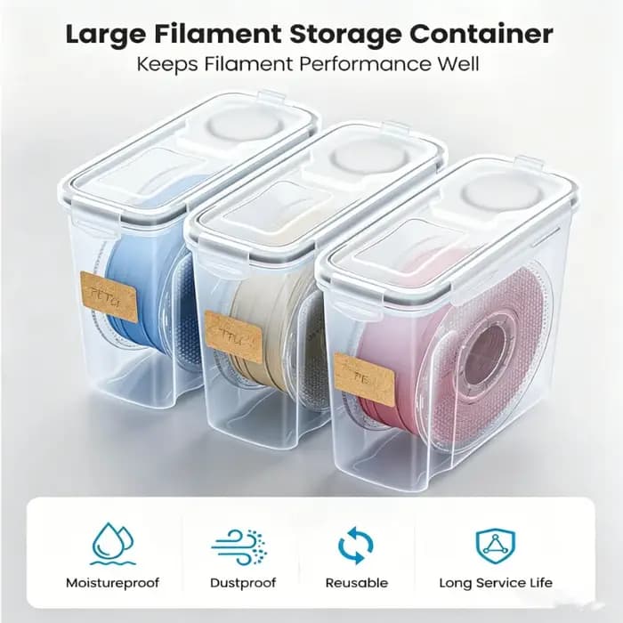Armoire de rangement transparente anti-humidité et anti-poussière pour filament d'impression 3D avec joint d'étanchéité pour l'organisation