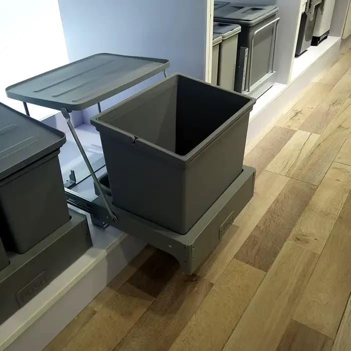 Poubelle intégrée, poubelle extractible pour armoire