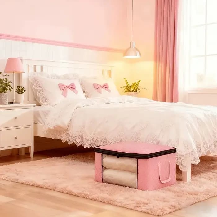 6 Grandes boîtes de rangement pliables avec fenêtres