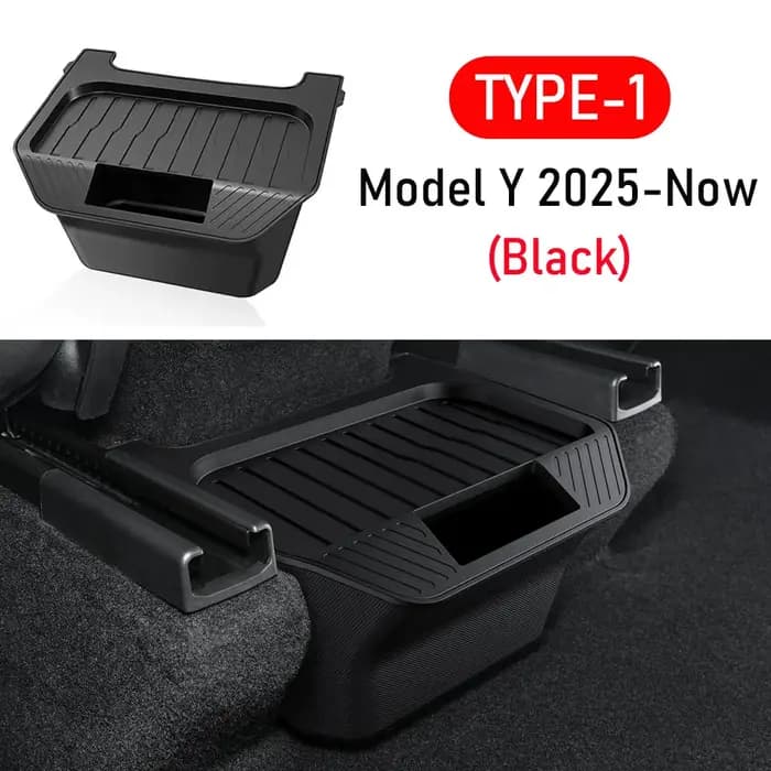 Boîte de rangement de siège arrière pour Tesla modèle Y Juniper 2025 2026, organisateur, bacs de Con