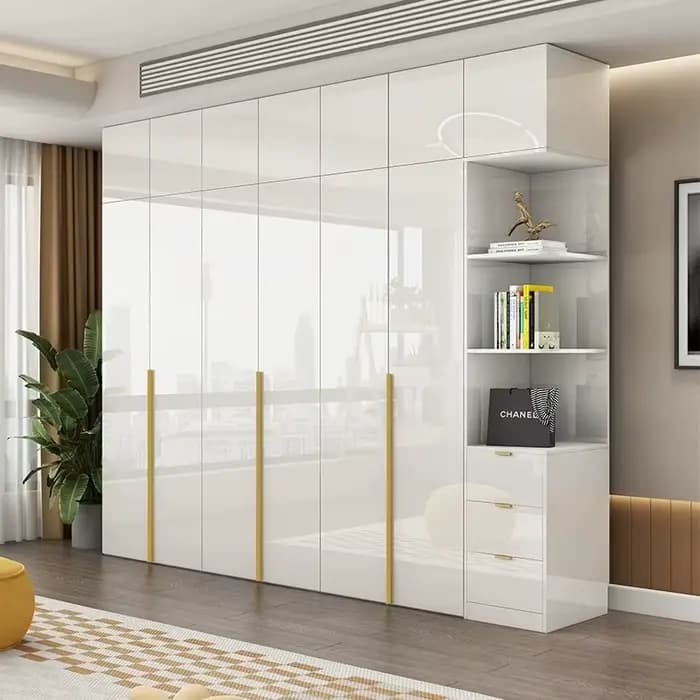 Armoire moderne à cannelures