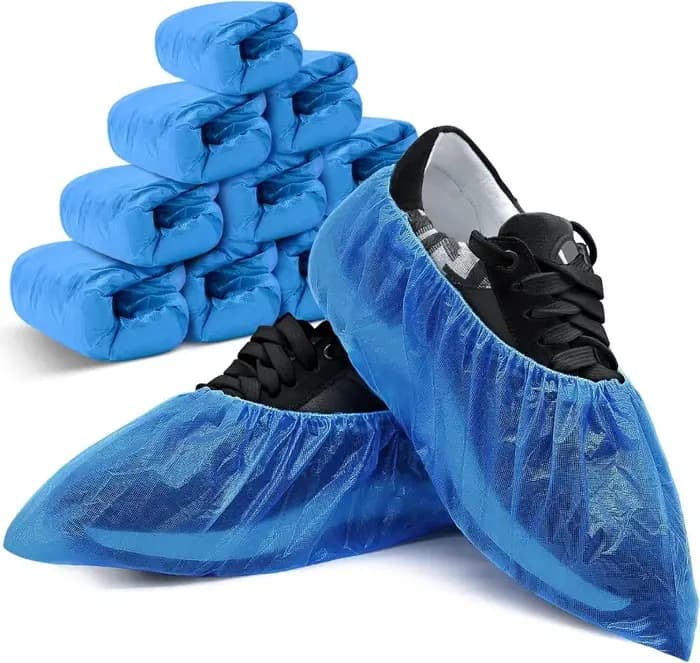 Surchaussures jetables en plastique antidérapantes