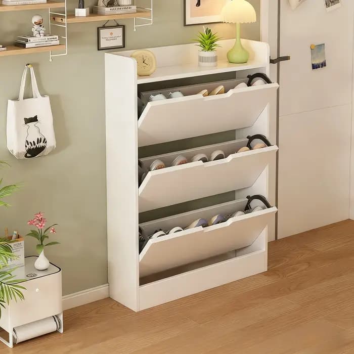 Armoire à chaussures multifonctionnelle en bois