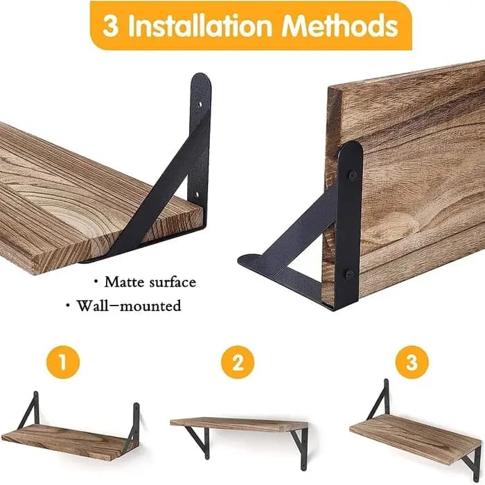Étagère flottante en bois, 1 pièce, support de rangement mural, organisateur d'exposition pour chamb