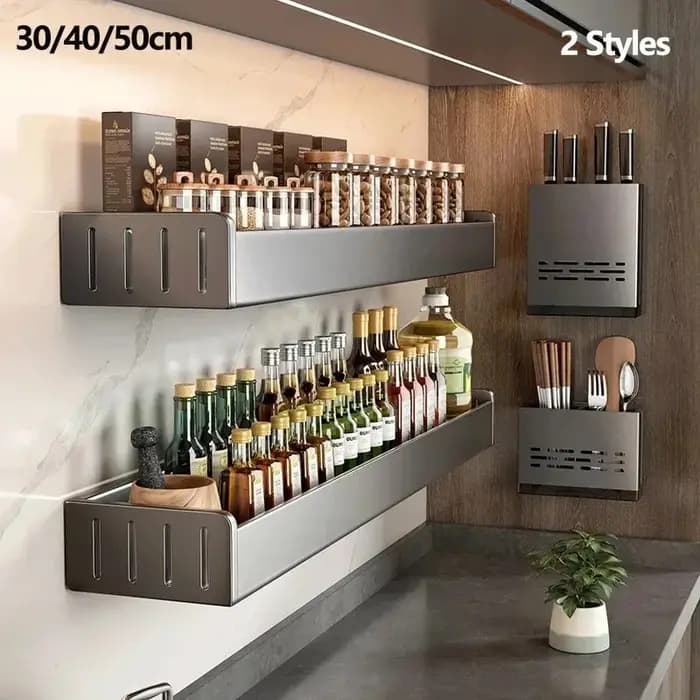 Support mural pour condiments de cuisine