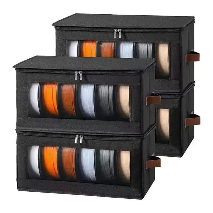 Boîte de rangement spéciale pour consommables d'impression 3D, boîte de rangement pour fils entièrement scellée à double fermeture éclair, dédiée aux studios d'impression 3D