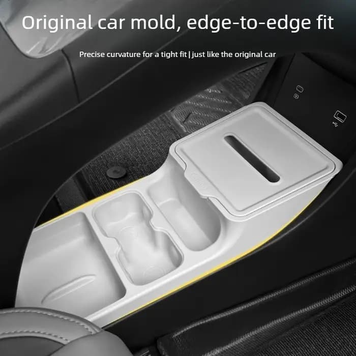 Boîte de rangement double couche pour console centrale Geely EX2/Xingyuan 2025-26