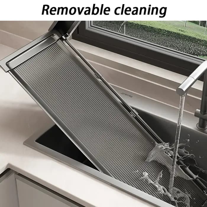 Étagère de cuisine suspendue pliable pour rangement de vaisselle