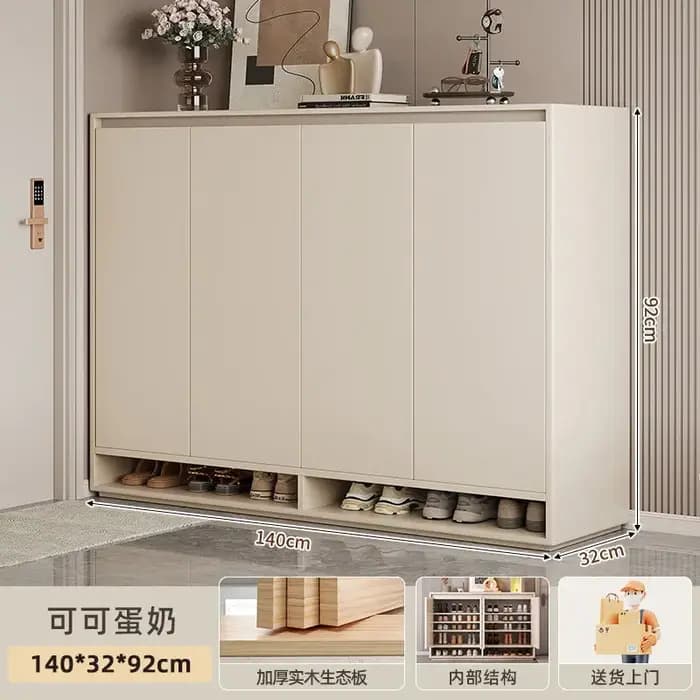Meuble de rangement pour chaussures intégré au mur