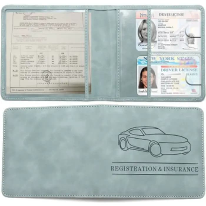 Porte-carte d'immatriculation de conduire et d'assurance