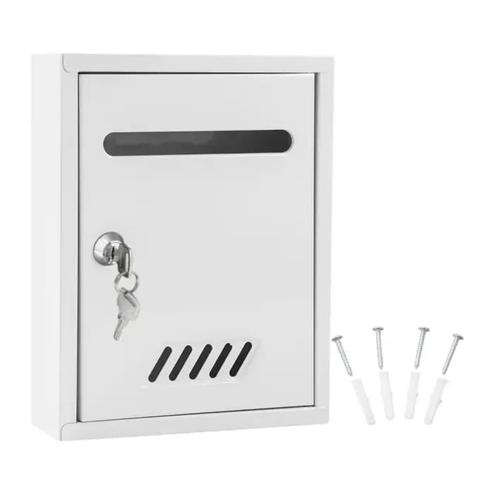 Boîte aux lettres murale, boîte de dépôt de sécurité, boîte aux lettres, boîte aux lettres à verrouillage coupe-vent en métal