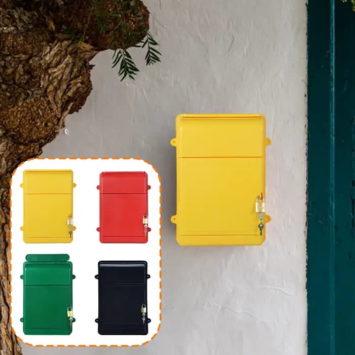 Boîte aux lettres murale avec serrure