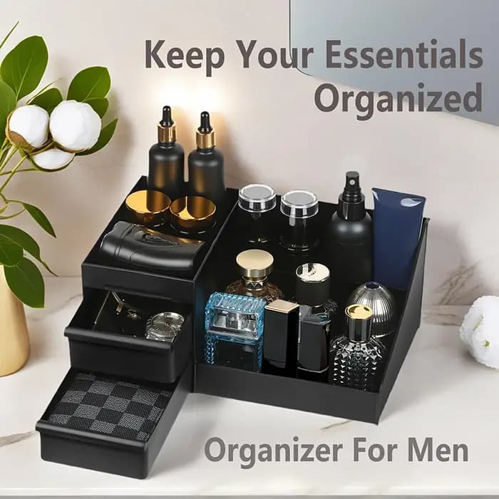 Organisateur multifonctionnel pour parfums masculins