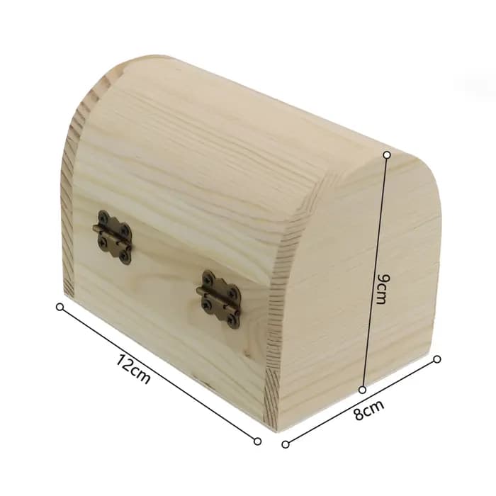 Boîte de rangement en bois arquée Keepplex
