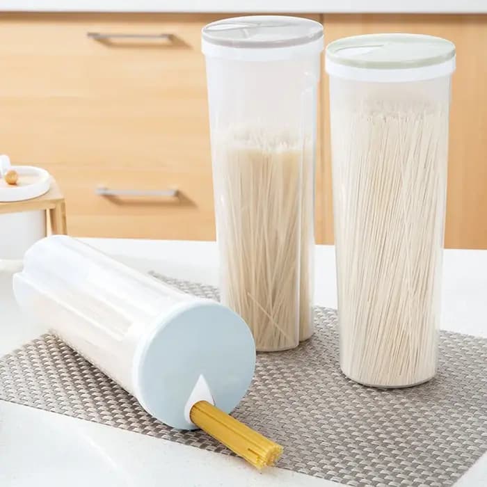 Bocaux de rangement pour pâtes et nouilles, grande capacité, organisateur de cuisine, boîte de conservation quantitative pour pâtes et nouilles
