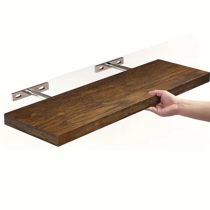 Étagère de rangement suspendue en bois