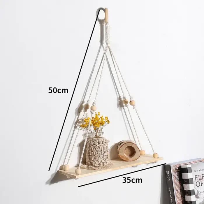 Étagères en macramé pour chambre à coucher et plantes, décoration de maison Boho, décoration de noël