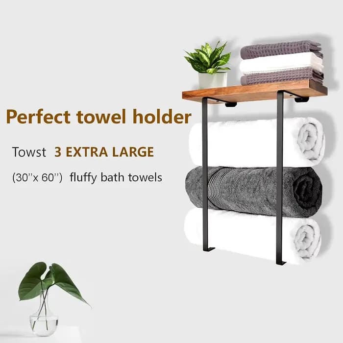 Porte-serviettes pour la décoration murale de la salle de bain