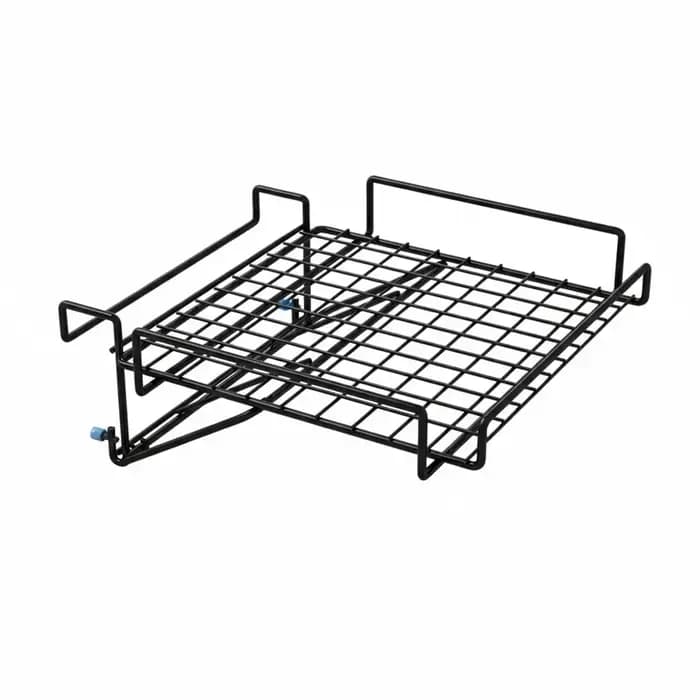 Étagère de rangement pliable en acier inoxydable, murale, réglable, pour porte d'armoire, gain de pl
