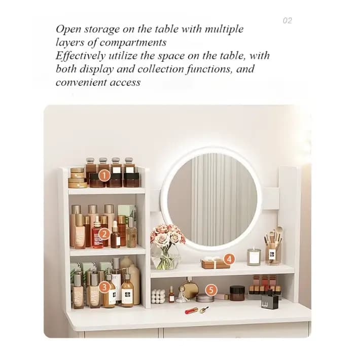 Commode de chambre à coucher moderne et simple avec rangement intégré