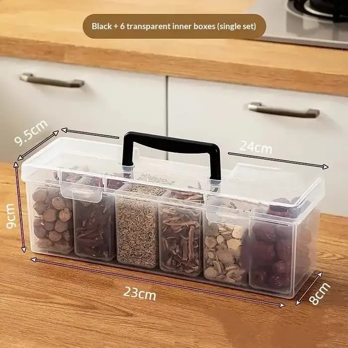 Boîte à outils transparente en matériau écologique avec poignée pour l'organisation des fournitures de bricolage et d'artisanat à domicile
