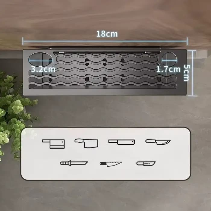 Étagère de rangement de cuisine en acier au carbone et plastique
