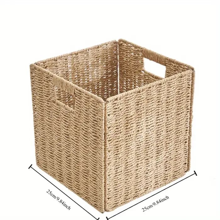 Panier de rangement pliable en forme de cube