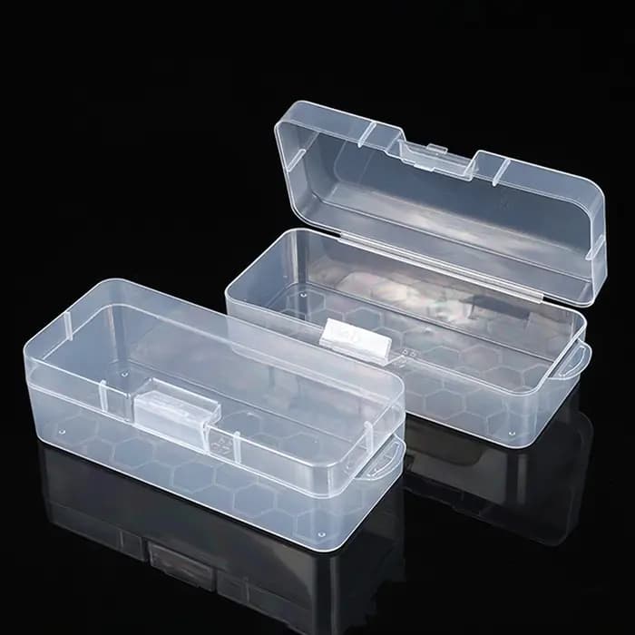 Boîte à stylos à ongles transparente