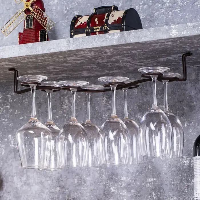 Support de rangement décoratif et durable pour verres à vin