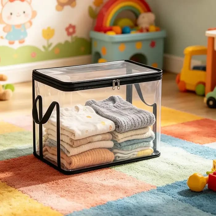 2 boîtes de rangement pour jouets en PVC pliables de 38x24x32 cm