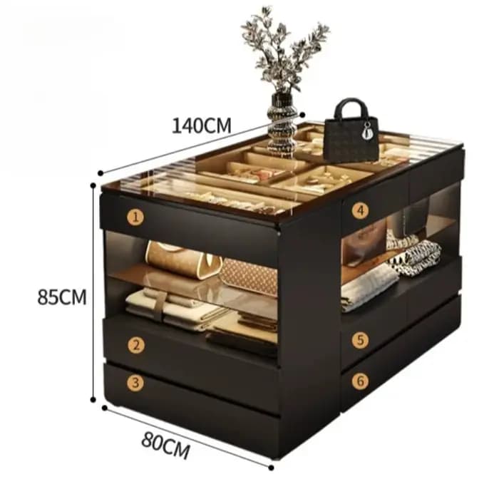 Vitrine italienne au design moderne