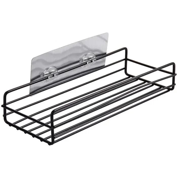 Étagère de rangement pour salle de bain, organisateur de cuisine, étagères noires, cadre d'angle, po