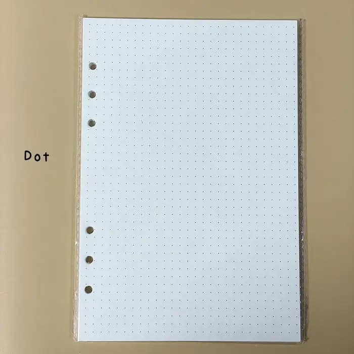 Recharge de carnet de notes à feuilles mobiles A5 A6