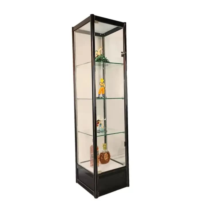 Armoire de rangement modèle transparent sur mesure pour articles en verre