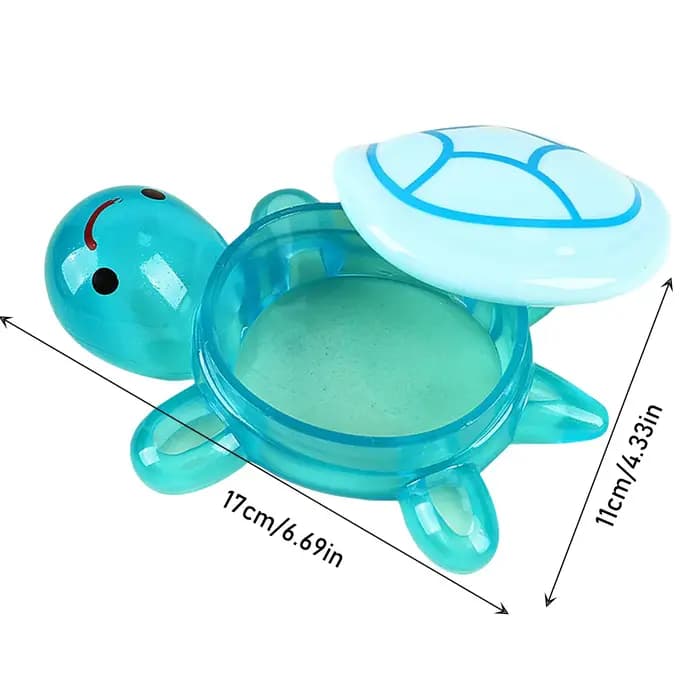 Boîte de rangement de tortue lumineuse de dessin animé mignon