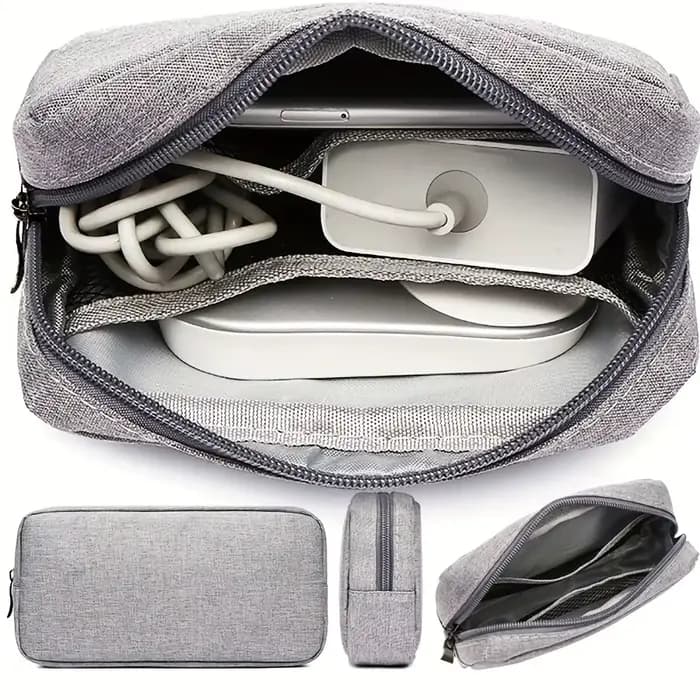Sac de rangement pour câbles électroniques, sac de voyage pour petits appareils électroniques, carte SD, banque d'alimentation