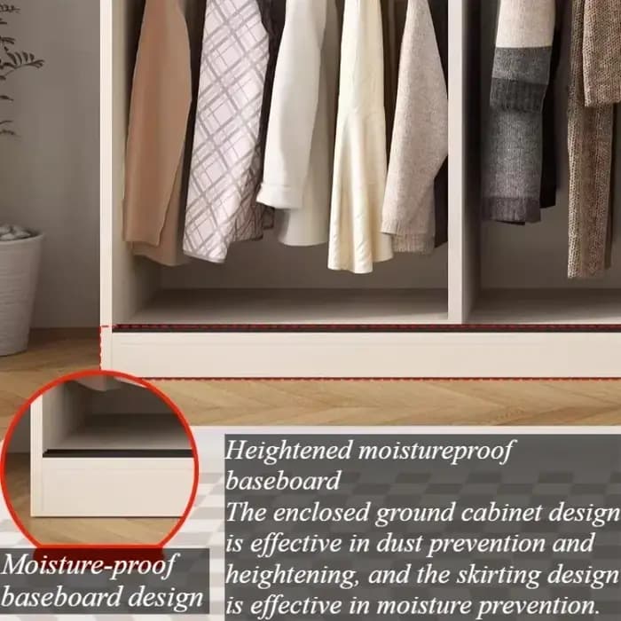 Armoire de luxe anti-poussière sur pied pour adultes