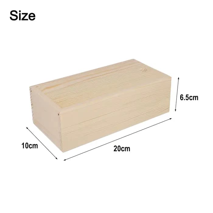 Boîte de rangement en bois de pin