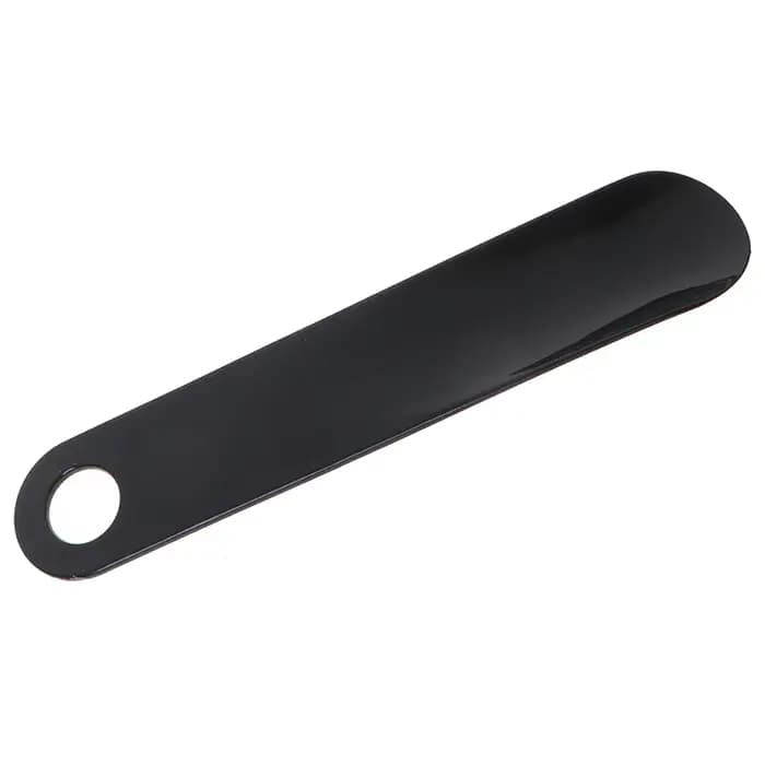Chausse-pied en plastique noir portable et durable, 18,5 cm, chausse-pied professionnel pour une ins