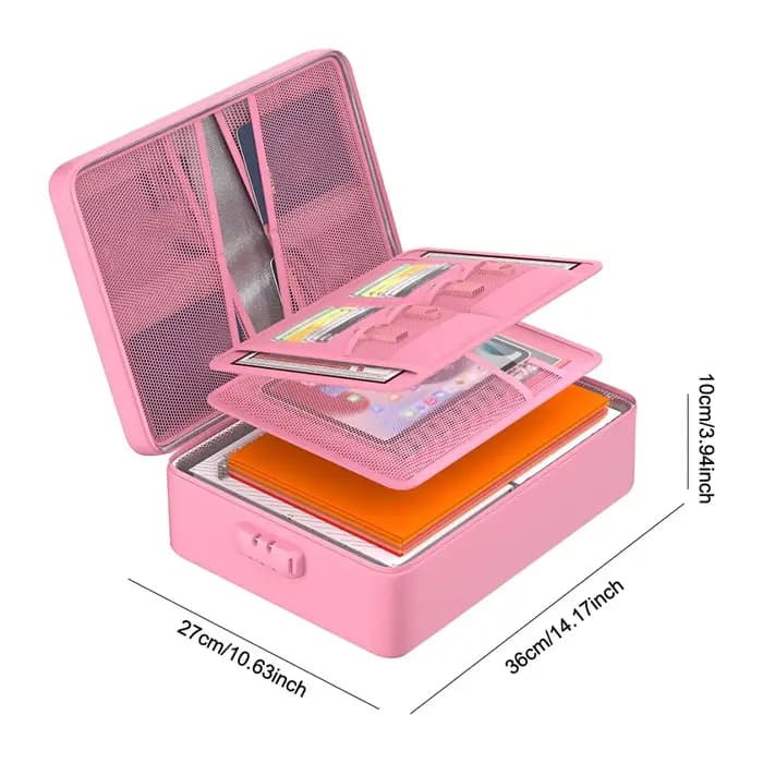 5200 ℉ Organisateur de documents ignifuge avec serrure