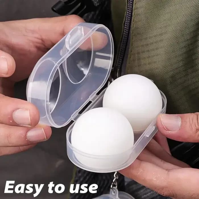Boîte de rangement pour balles de Tennis de Table, boîtier en plastique dur, boîte de rangement pour balles de Ping-Pong avec porte-clés, accessoires de Tennis de Table, pendentif cadeau