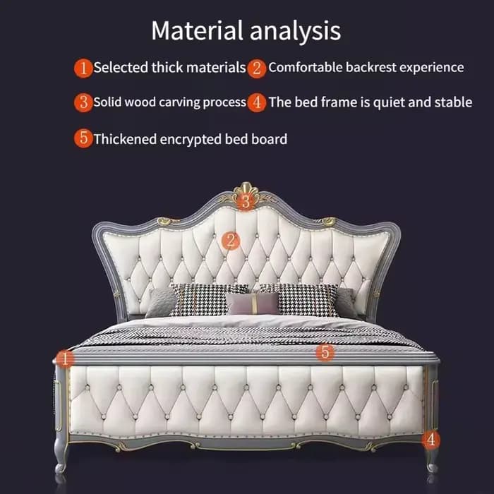 Lit King Size Moderne avec Rangement