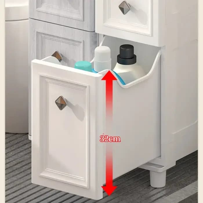 Armoire de rangement multifonctionnelle à fente étroite