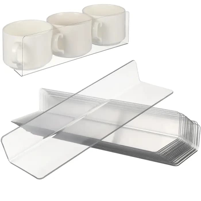 Supports de Synchronisation d'Étagères de Supermarché en Plastique Transparent