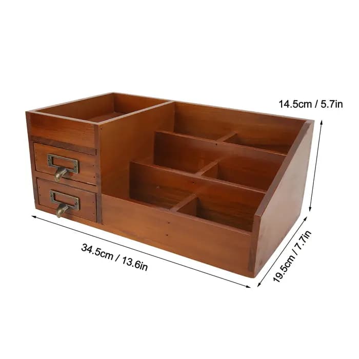 Armoire de rangement en bois multicouche rétro