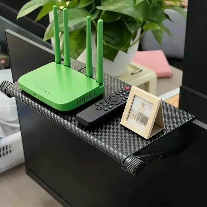 Support de rangement réglable pour routeur et décodeur TV