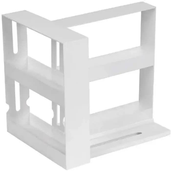 Étagère à épices rotative à 2 niveaux - Étagère de rangement multifonctionnelle coulissante pour l'o