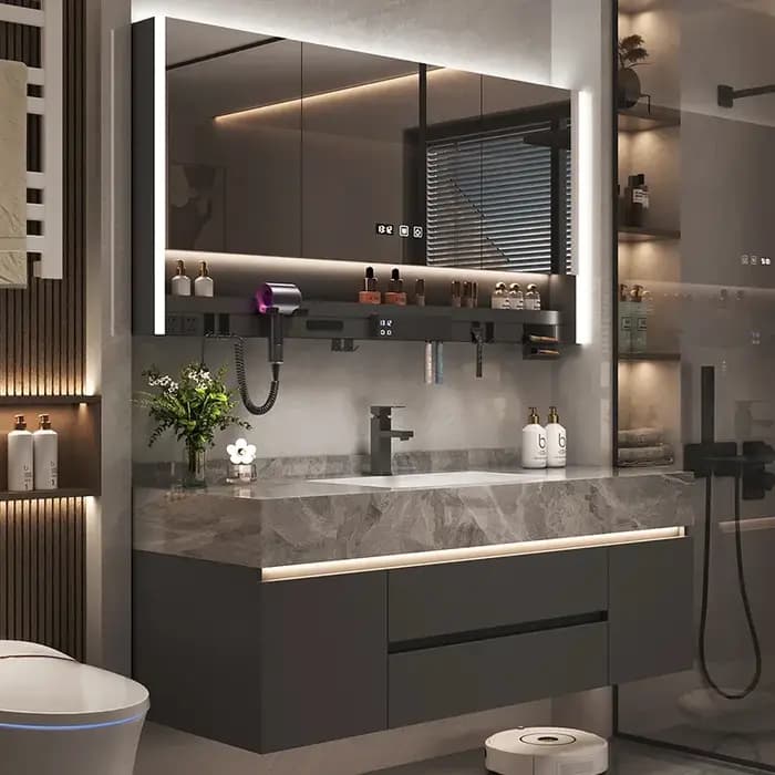 Tiroirs en papier, organisateur d'armoire de salle de bain