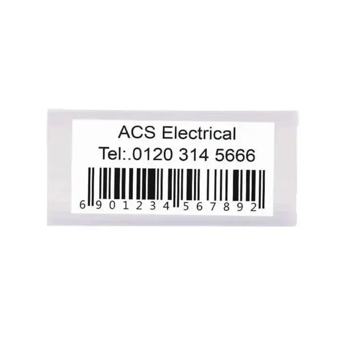 30 pièces Porte-étiquettes de prix pour rayonnages métalliques ouverts de magasin, avec insert pour bande de données